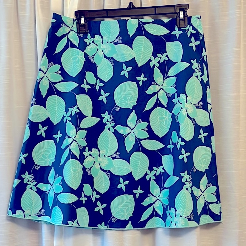 JohnPaulRichard Blue/Green  A-Line Skirt Casual